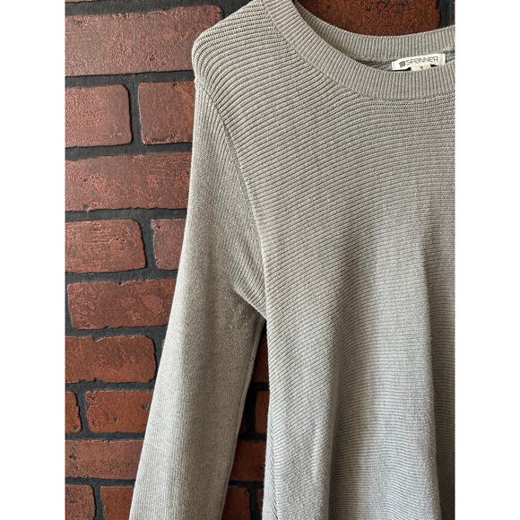 SPANNER Oatmeal Hi-Low Asymmetrical Sweater Dress - Small - Picture 2 of 15